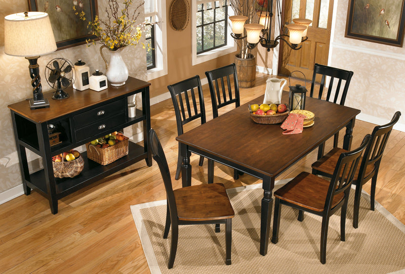 Owingsville Black Brown Dining Chair