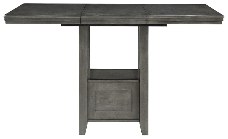 Hallanden Gray Counter Height Dining Extension Table