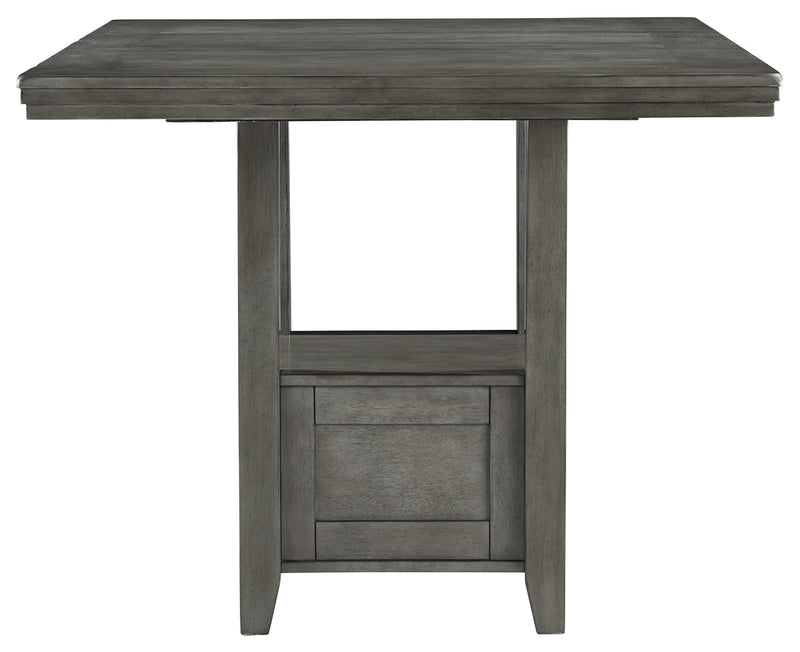 Hallanden Gray Counter Height Dining Extension Table