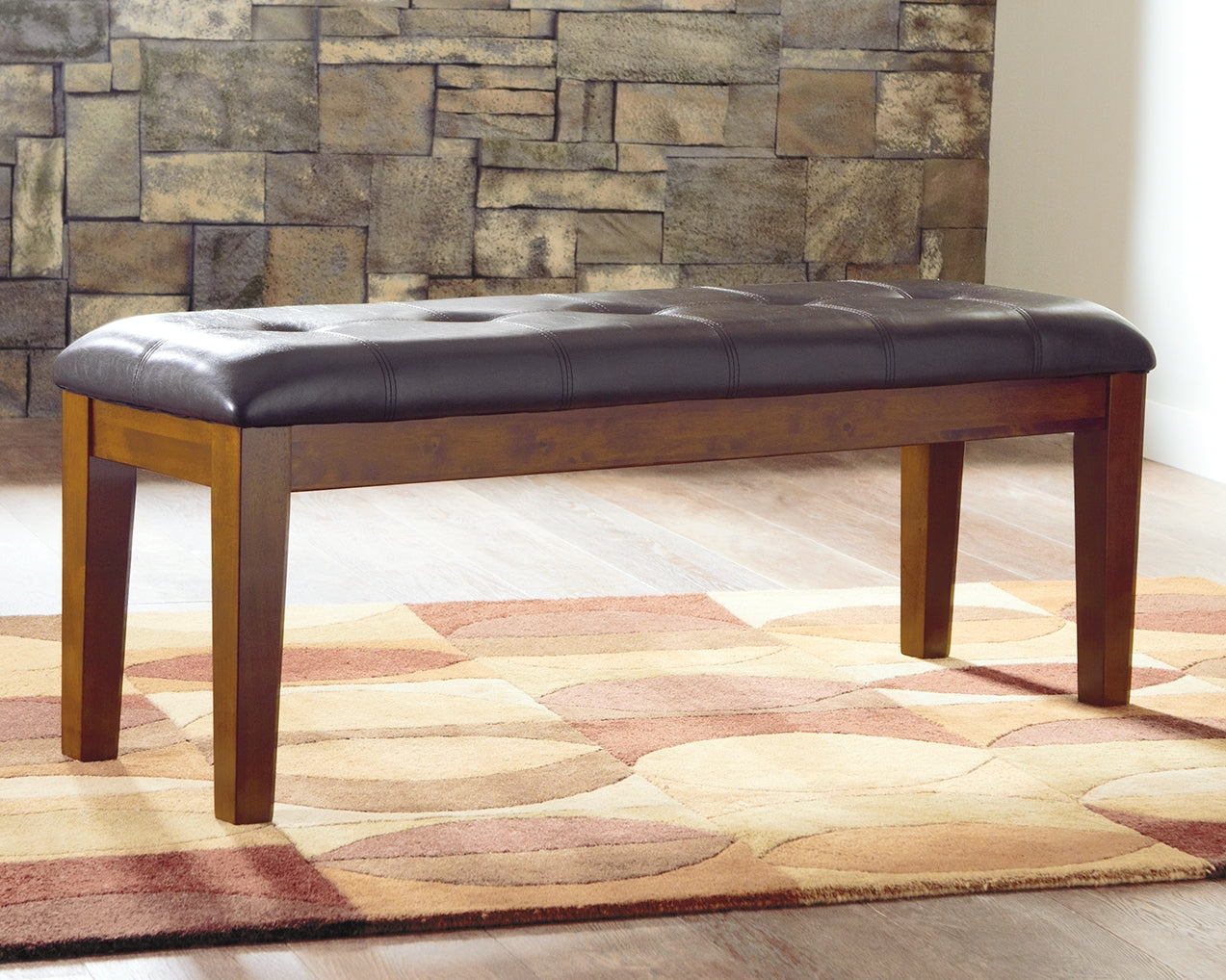 Ralene Medium Brown Dining Bench