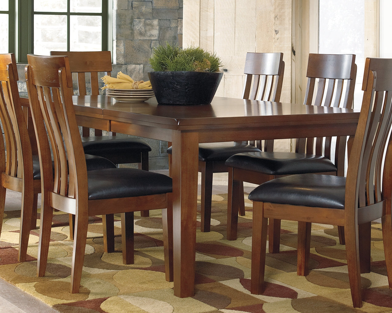 Ralene Medium Brown Dining Extension Table