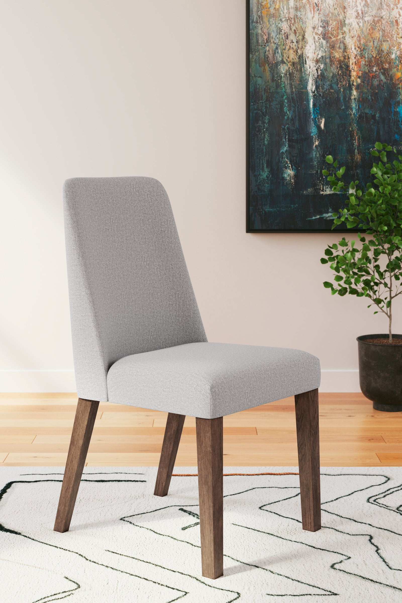 Lyncott Gray Brown Dining Chair