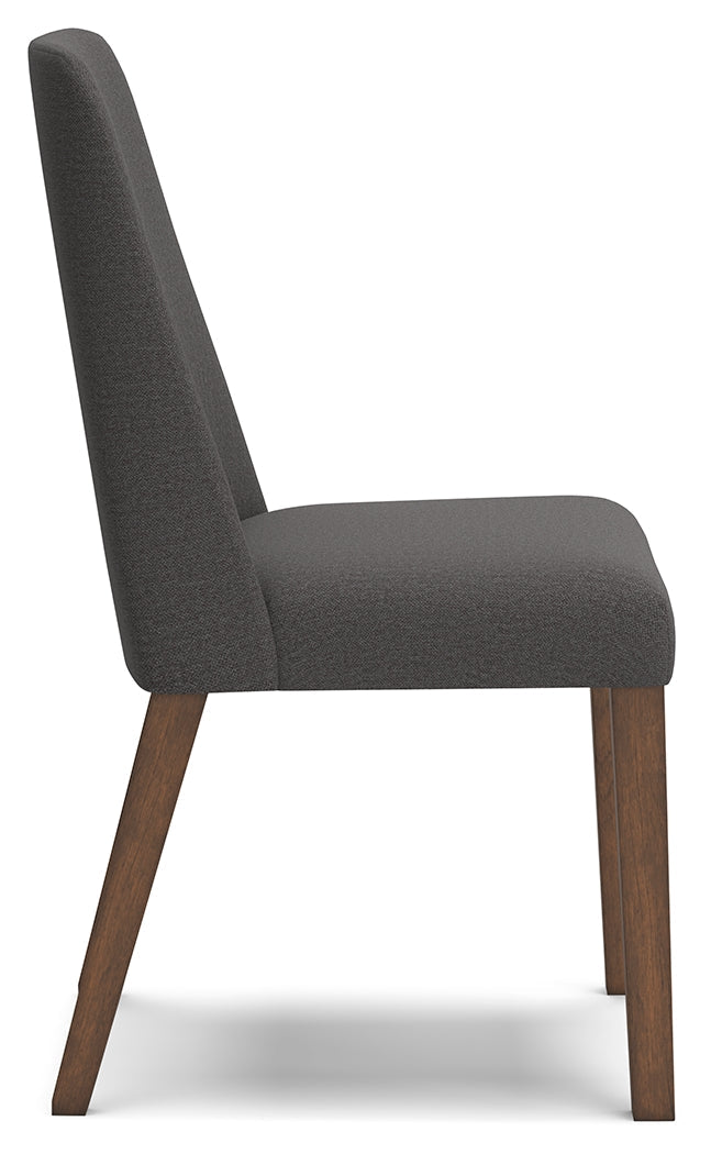 Lyncott Charcoal Brown Dining Chair