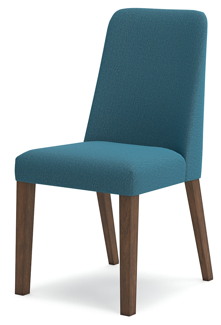 Lyncott Blue Brown Dining Chair