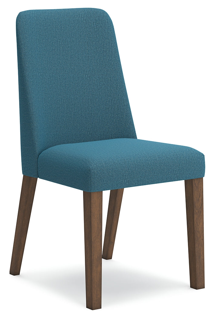 Lyncott Blue Brown Dining Chair