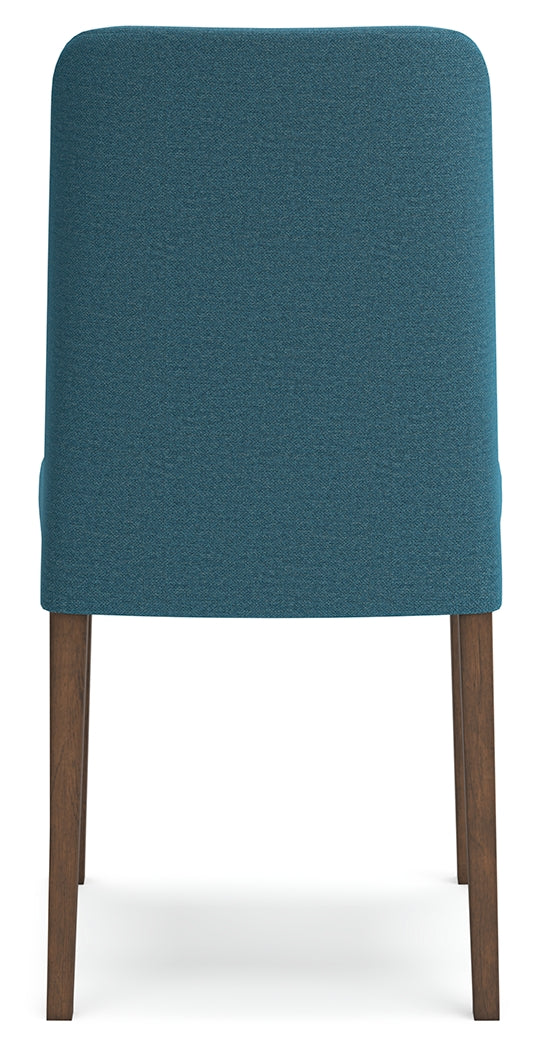 Lyncott Blue Brown Dining Chair