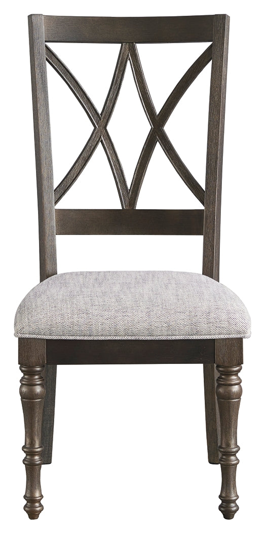 Lanceyard Grayish Brown Dining Chair