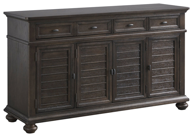 Lanceyard Grayish Brown Dining Server