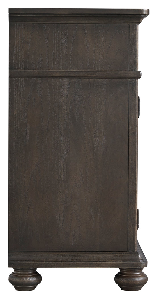 Lanceyard Grayish Brown Dining Server