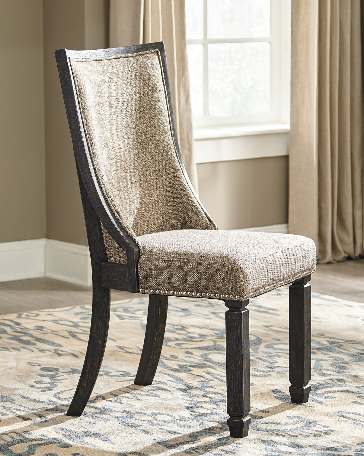 Tyler Creek Black Grayish Brown Dining Chair