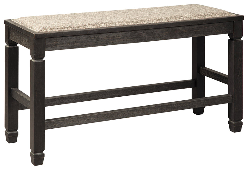 Tyler Creek Antique Black Counter Height Dining Bench