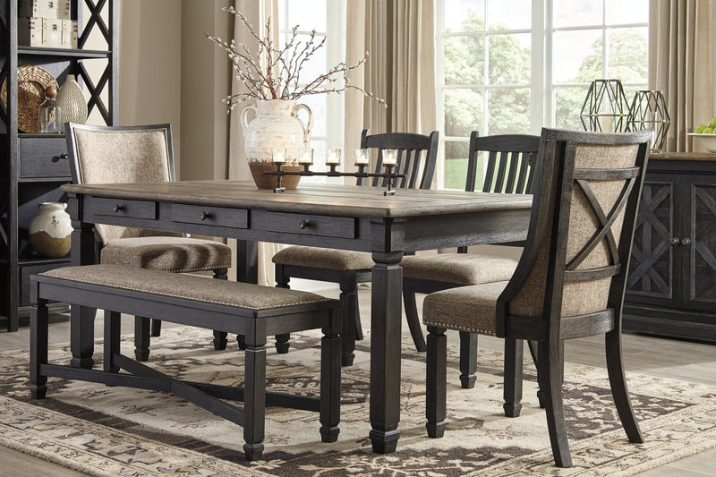 Tyler Creek Black Grayish Brown Dining Chair