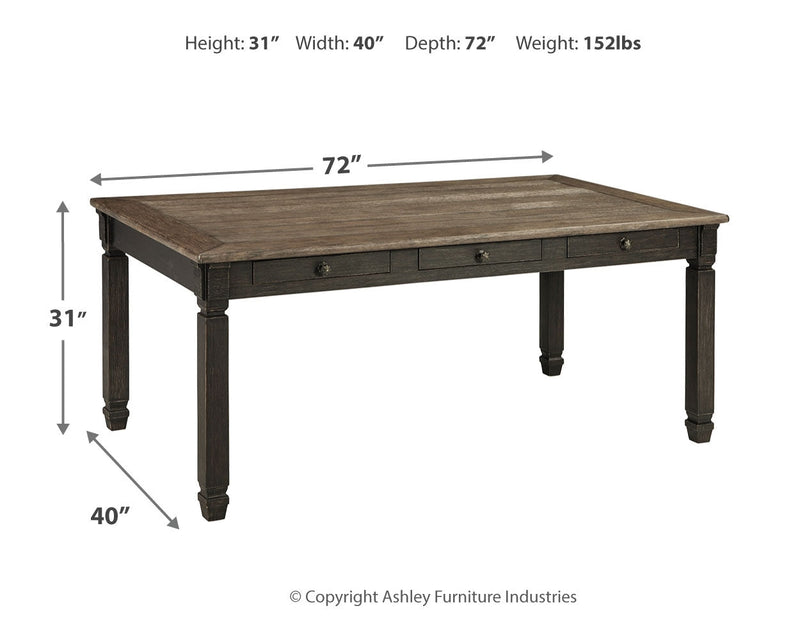 Tyler Creek Black Gray Dining Table