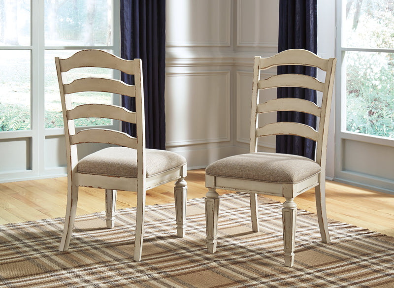 Realyn Chipped White Dining Chair D743-01