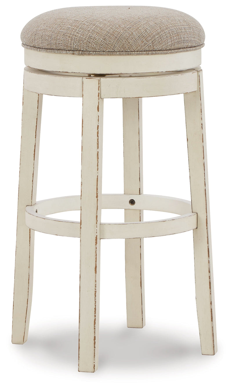 Realyn Chipped White Bar Height Stool