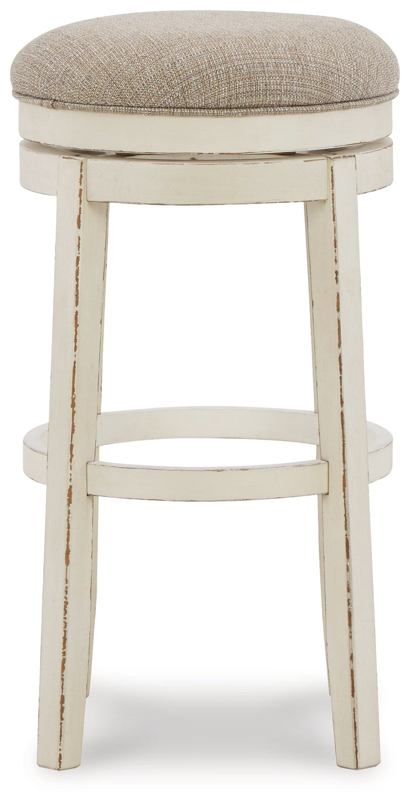 Realyn Chipped White Bar Height Stool