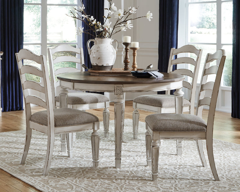 Realyn Chipped White Dining Chair D743-01