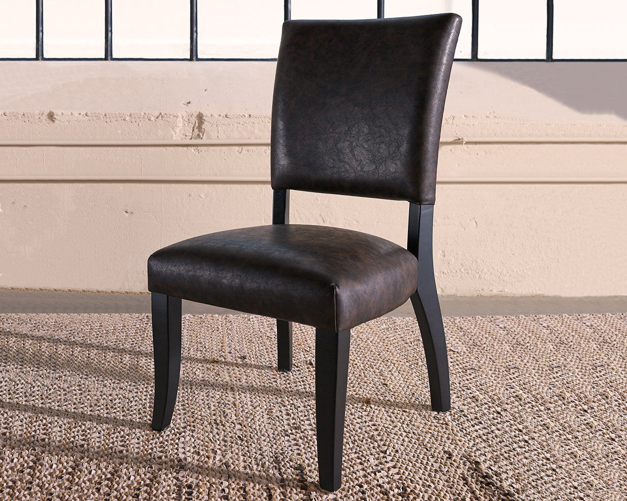 Sommerford Brown Faux Leather Dining Chair