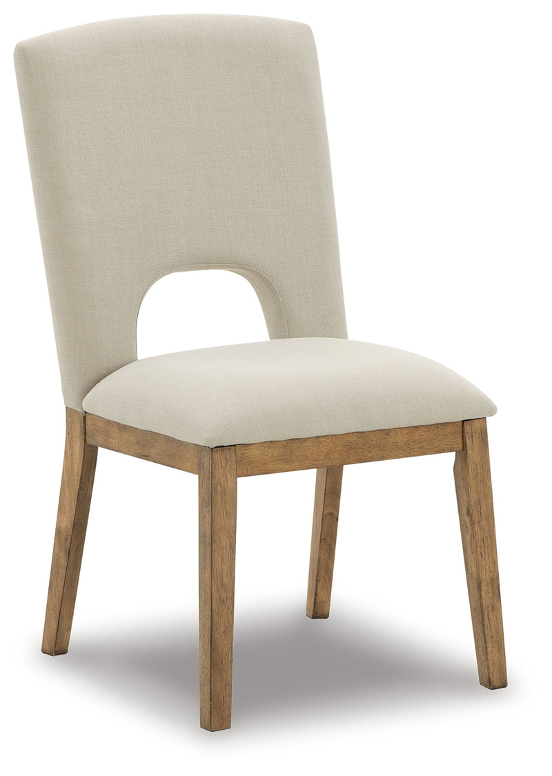 Dakmore Linen Brown Dining Chair