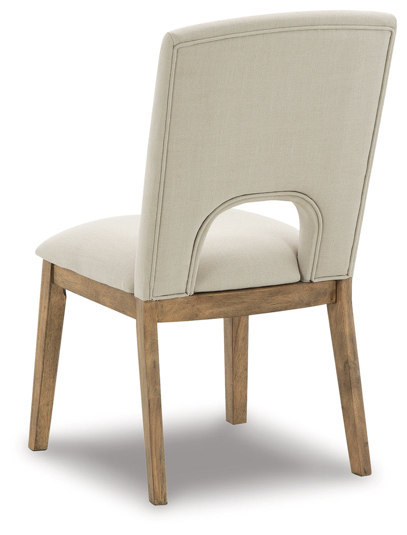 Dakmore Linen Brown Dining Chair