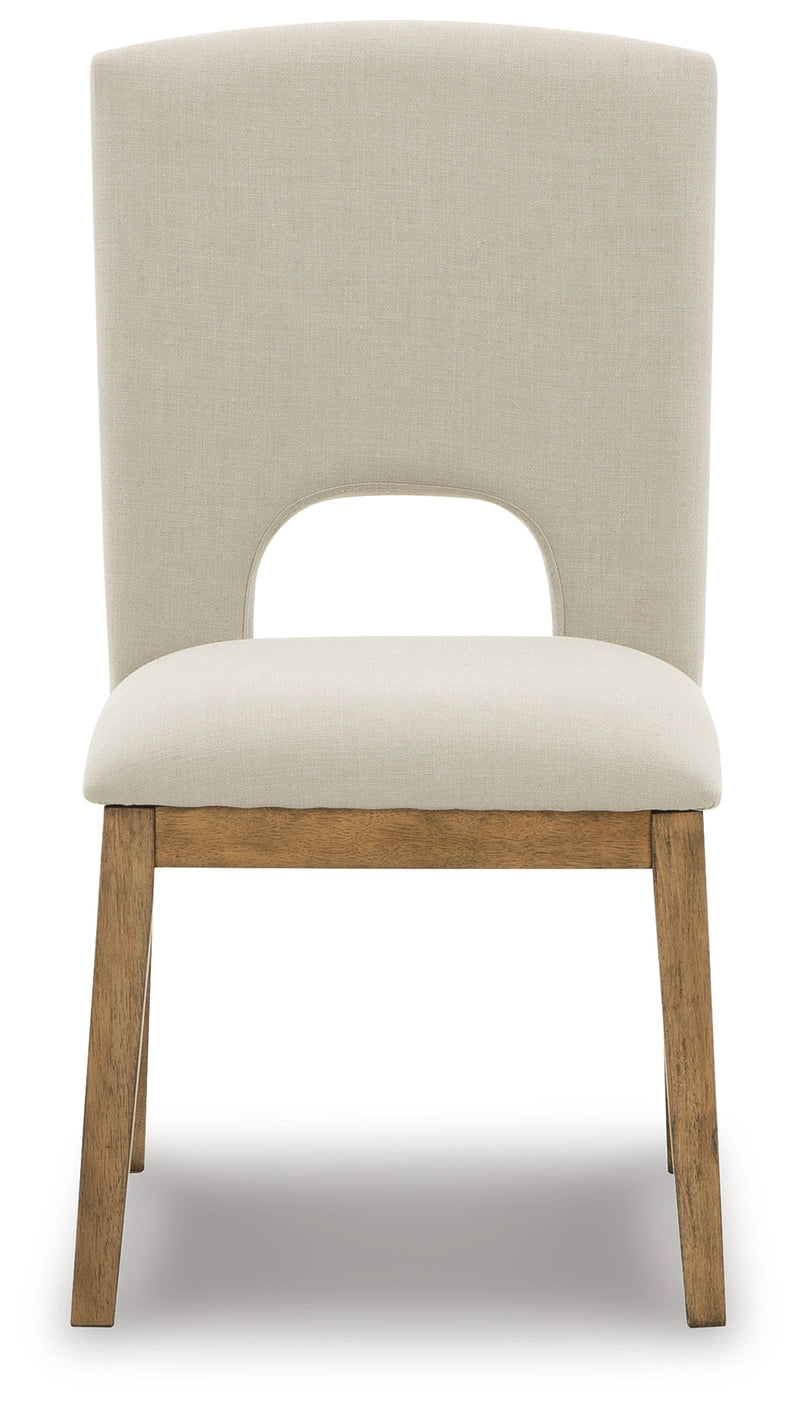 Dakmore Linen Brown Dining Chair