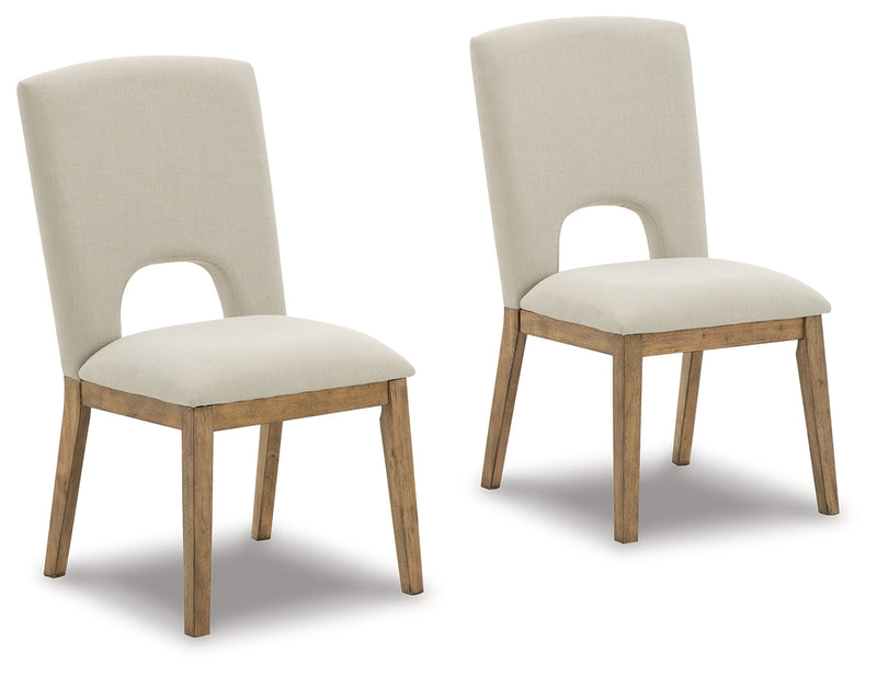 Dakmore Linen Brown Dining Chair