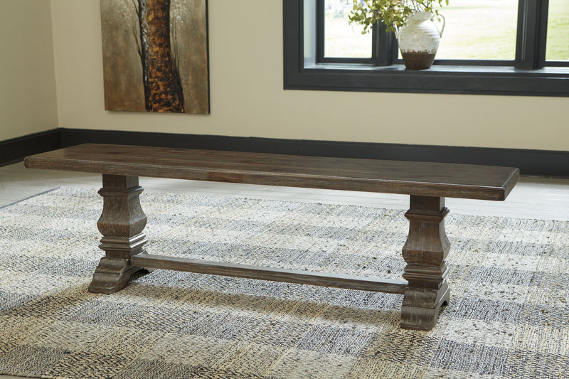 Wyndahl Rustic Brown Dining Bench