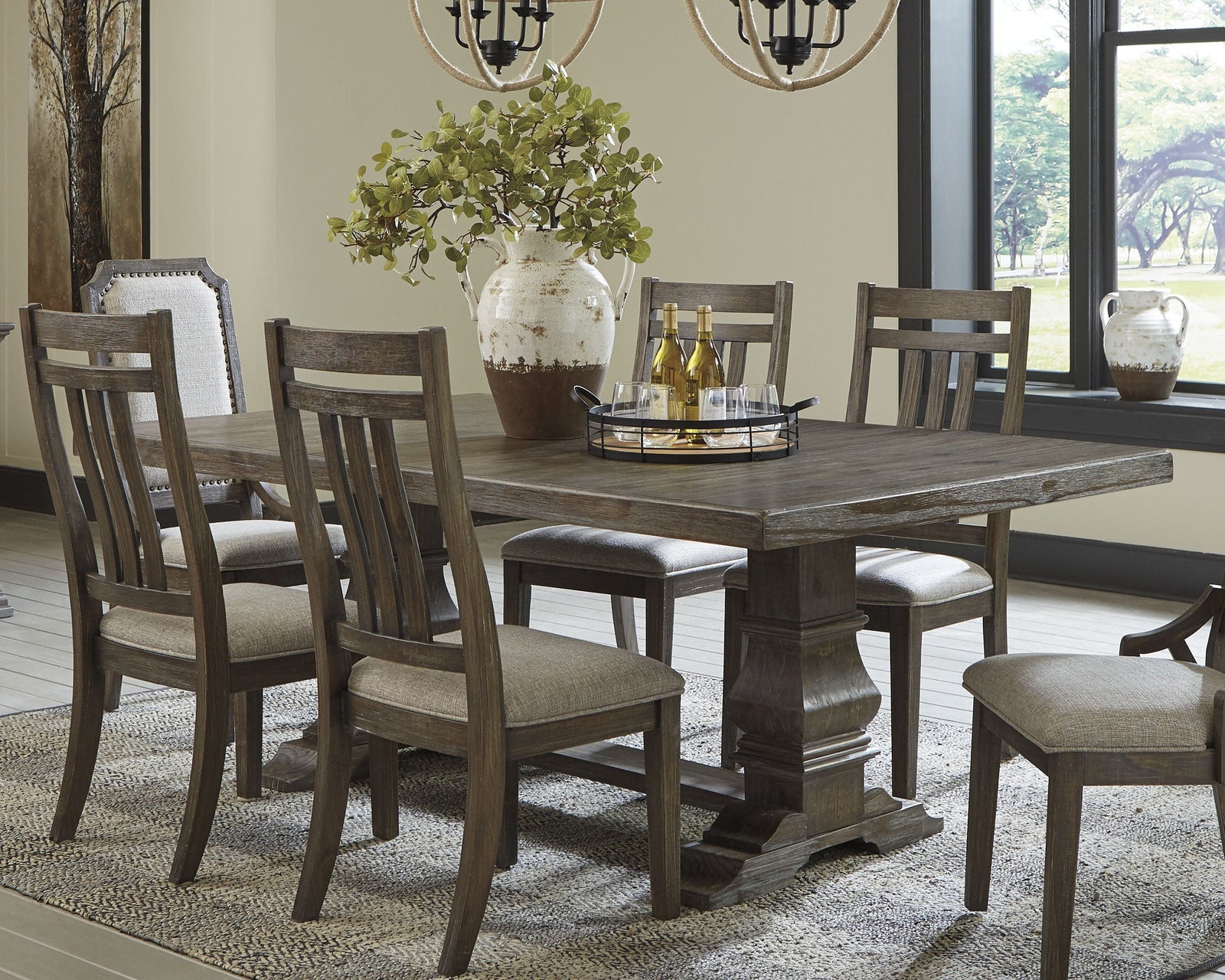 Wyndahl Rustic Brown Dining Table