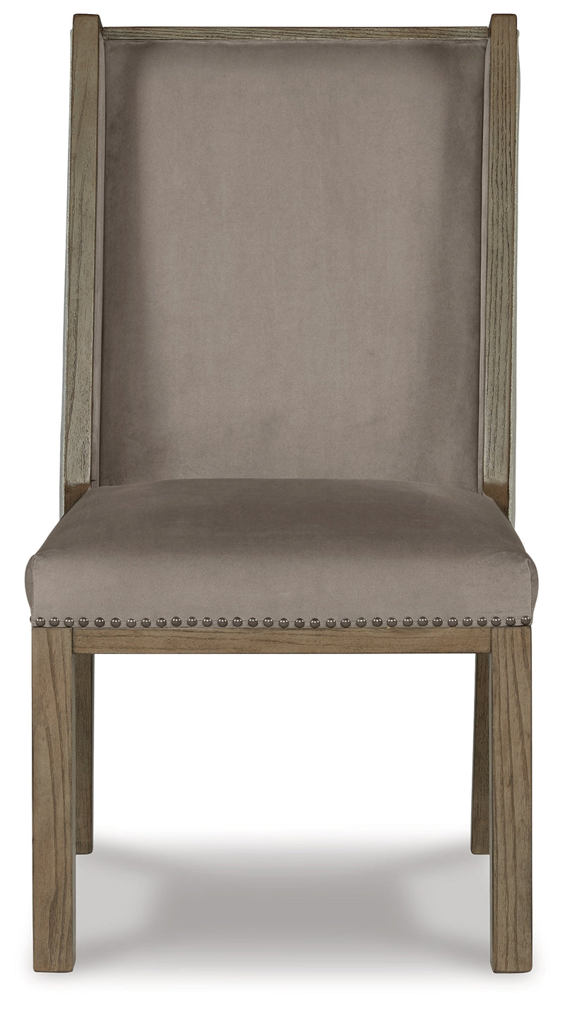 Chrestner Brown/beige Dining Chair