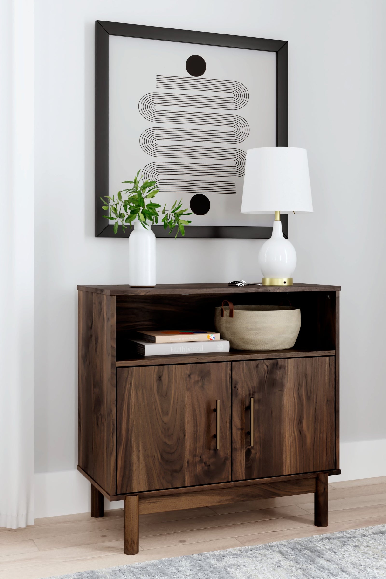 Calverson Mocha Accent Cabinet