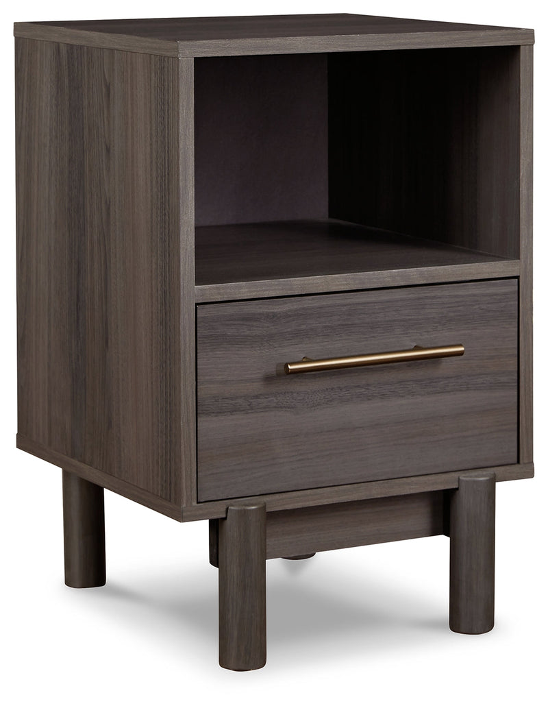 Brymont Dark Gray Nightstand