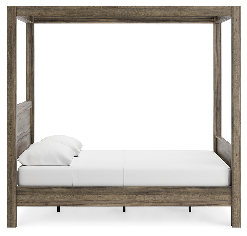 Shallifer Brown Queen Canopy Bed