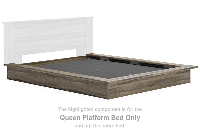 Shallifer Brown Queen Platform Bed