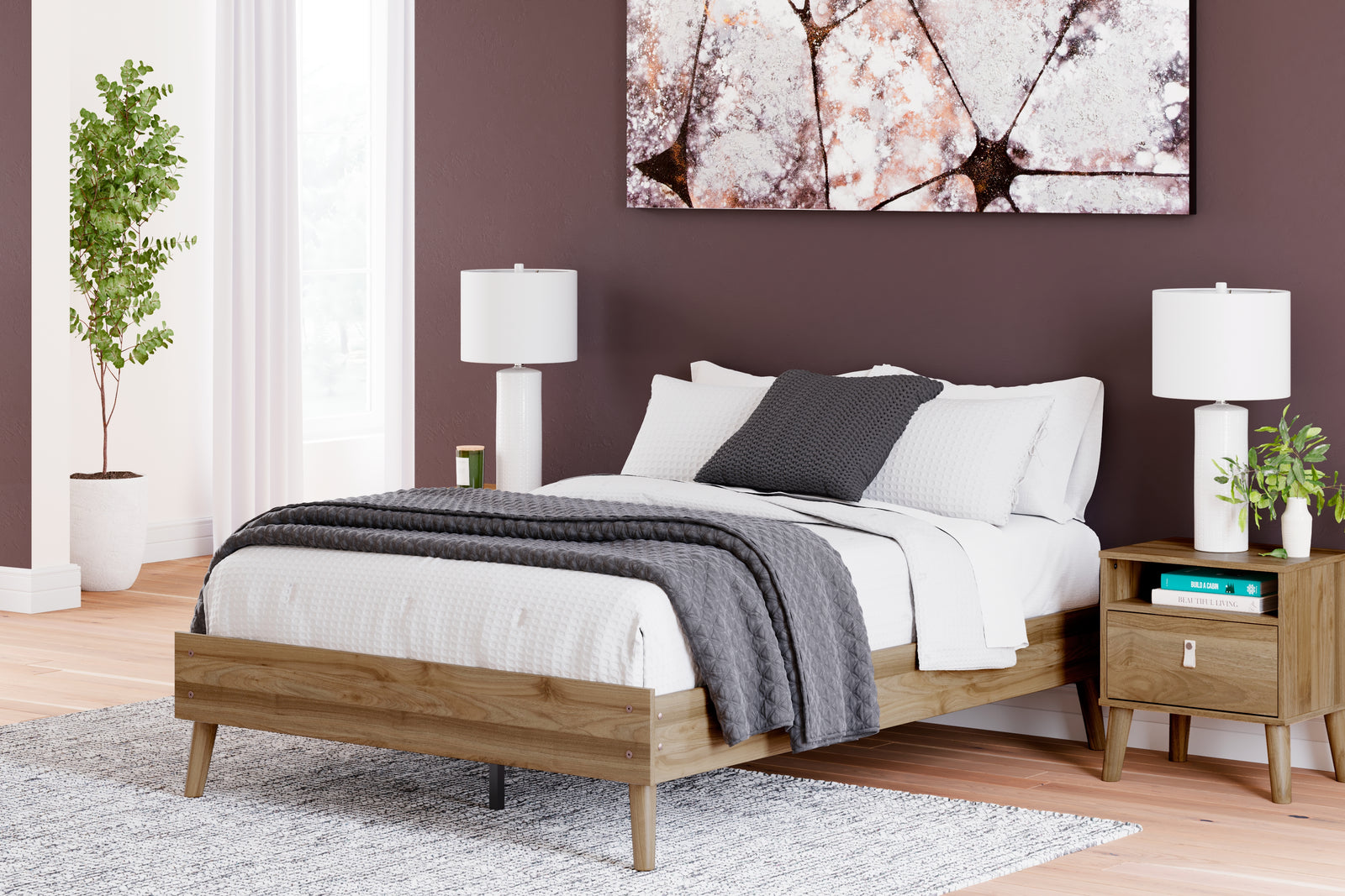 Aprilyn Honey Full Platform Bed