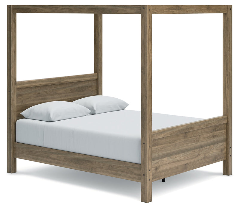 Aprilyn Honey Queen Canopy Bed