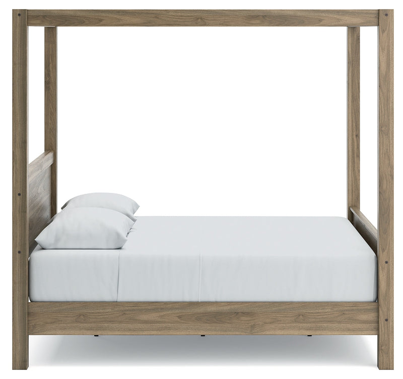 Aprilyn Honey Queen Canopy Bed