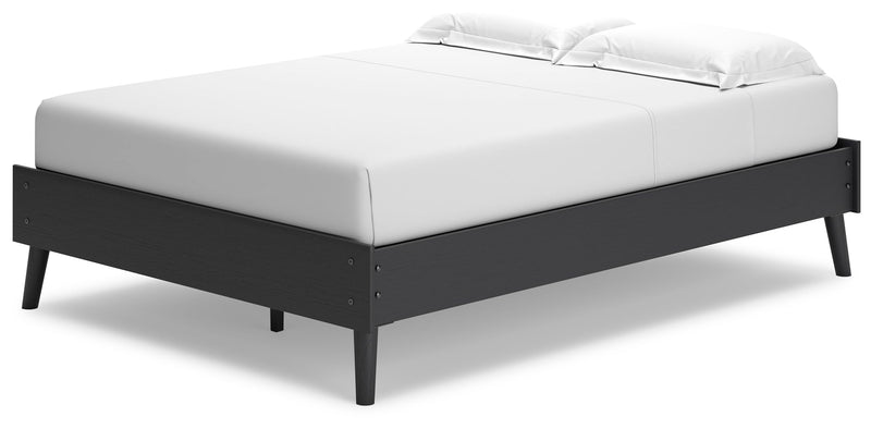 Charlang Black Full Platform Bed