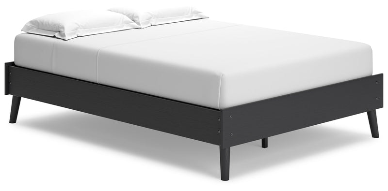 Charlang Black Full Platform Bed