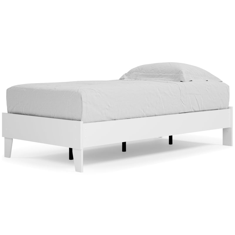 Piperton White Twin Platform Bed