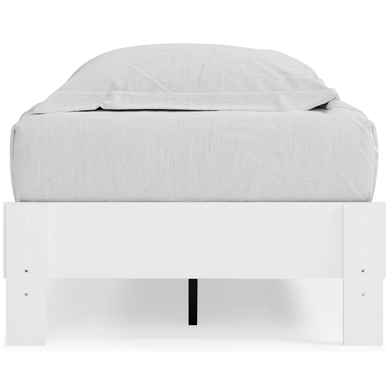 Piperton White Twin Platform Bed