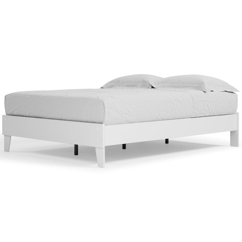 Piperton White Queen Platform Bed