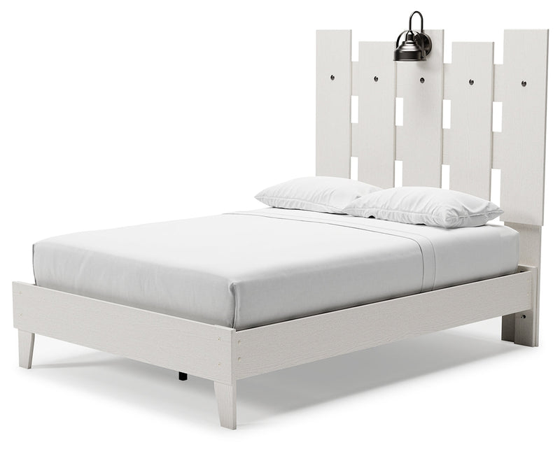 Vaibryn Two-Tone Full Panel Platform Bed