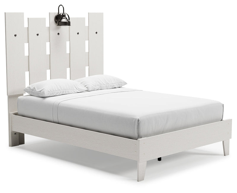 Vaibryn Two-Tone Full Panel Platform Bed