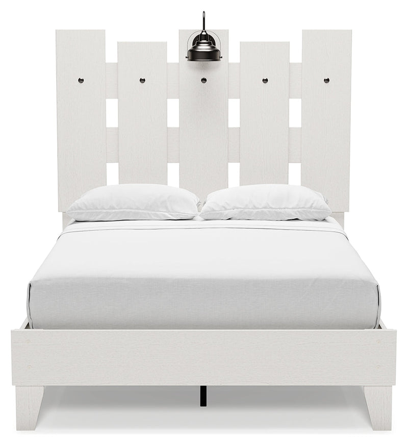 Vaibryn Two-Tone Full Panel Platform Bed