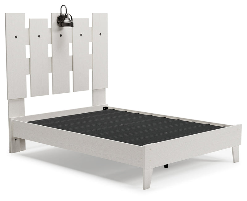 Vaibryn Two-Tone Full Panel Platform Bed