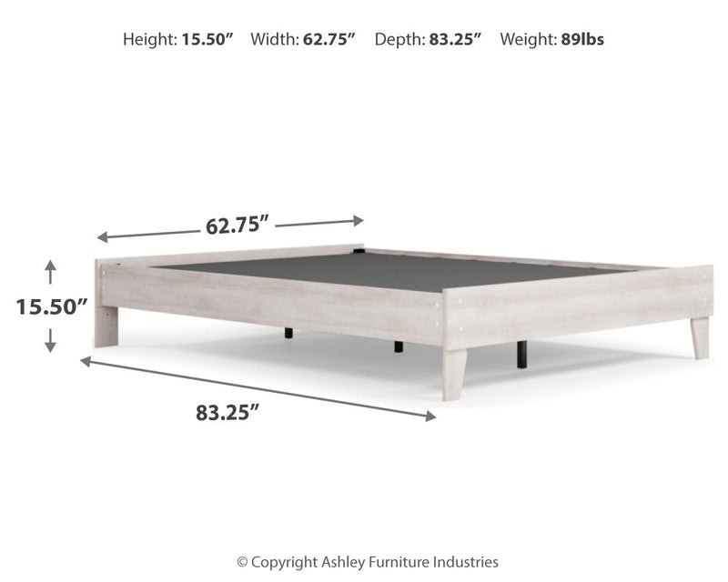 Paxberry Two-Tone Queen Platform Bed