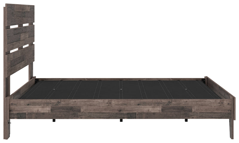 Neilsville Multi Gray Queen Panel Platform Bed