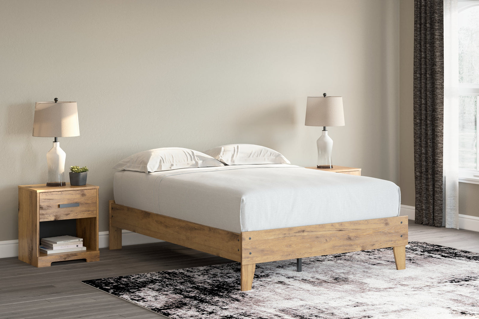 Larstin Brown Full Platform Bed