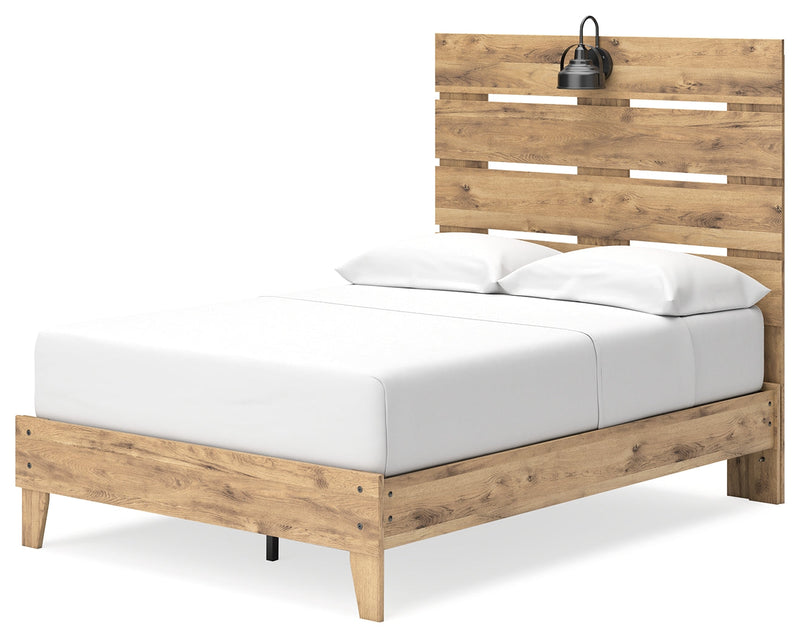 Larstin Brown Full Panel Platform Bed