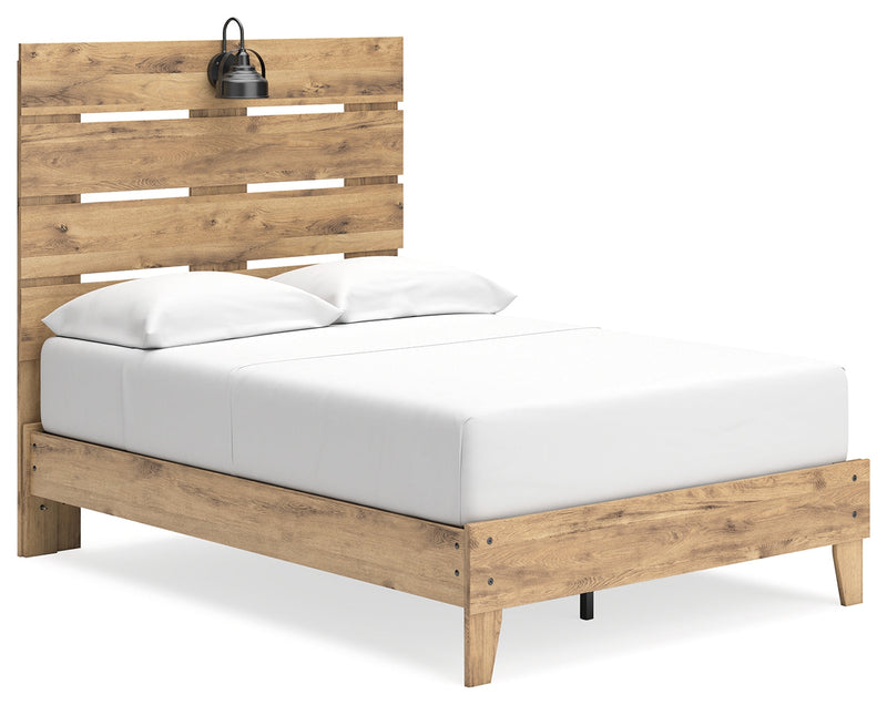 Larstin Brown Full Panel Platform Bed